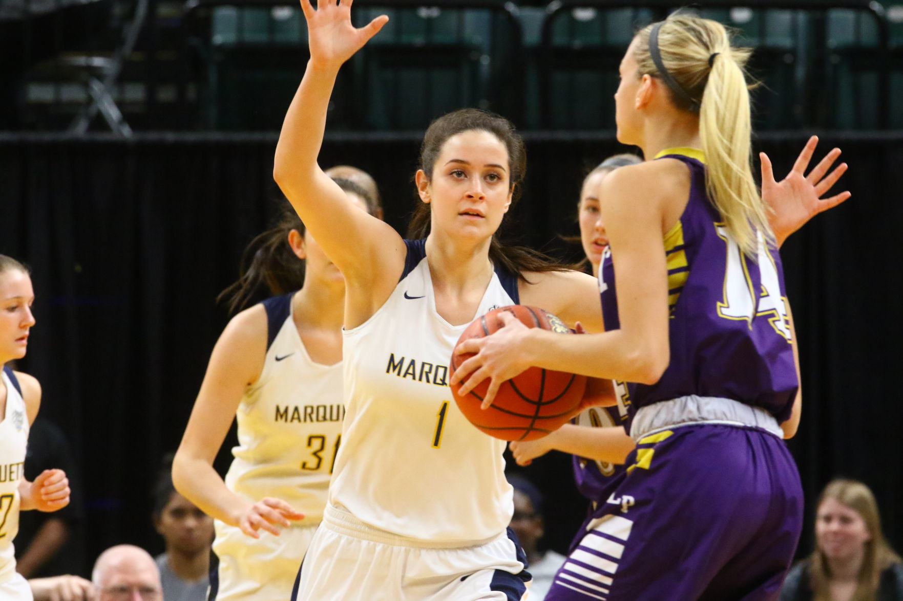 Gallery: Girls Basketball State Finals: Marquette Catholic vs. Vincennes Rivet